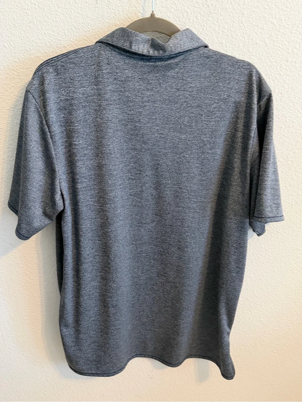 adidas Men’s Dark Heather Gray Performance Polo